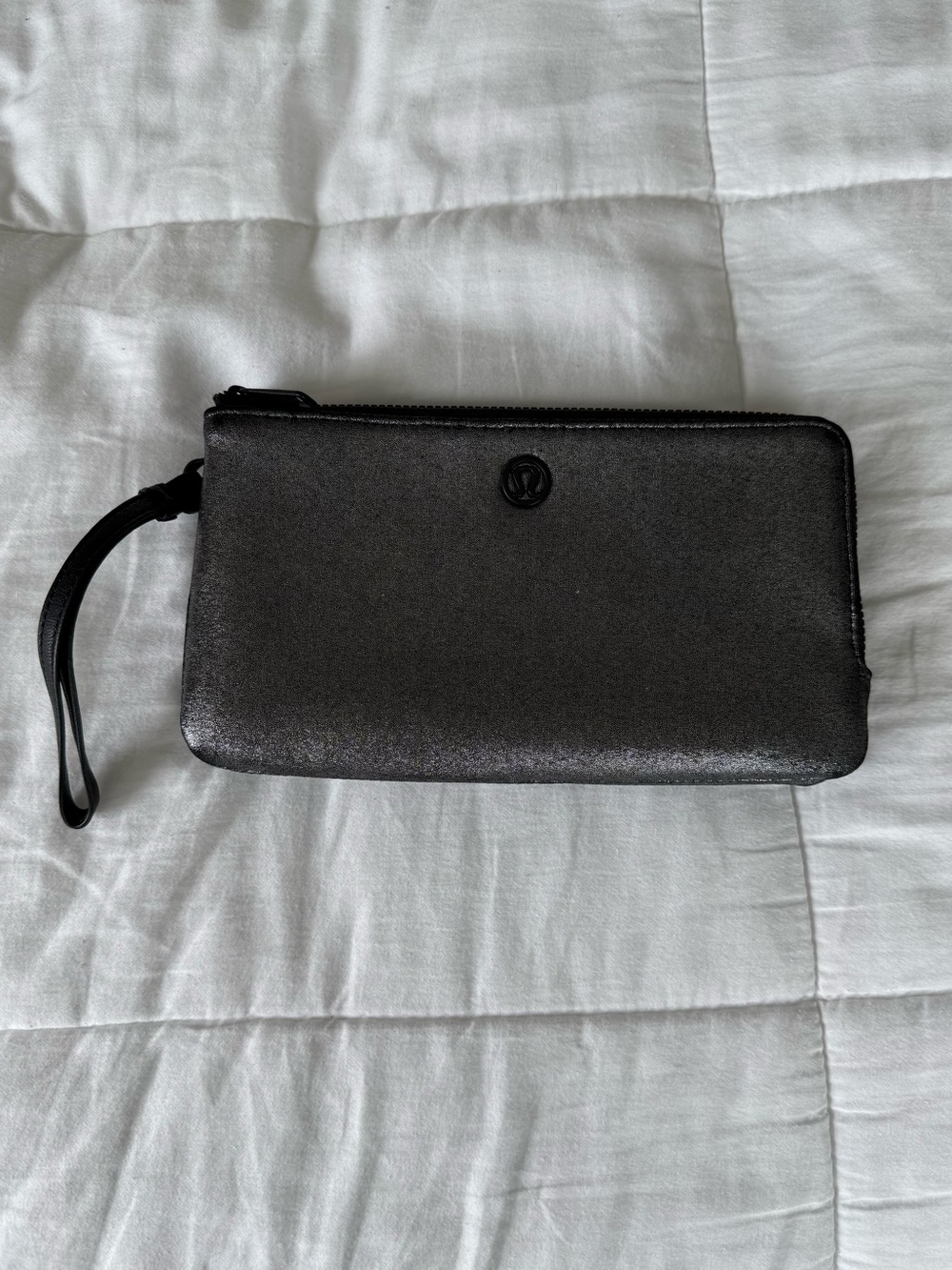 lululemon athletica Black Zip Wristlet Wallet